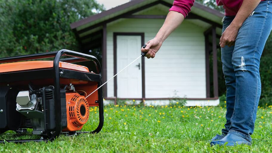 placing your generator on a soft surface can make it quieter 
