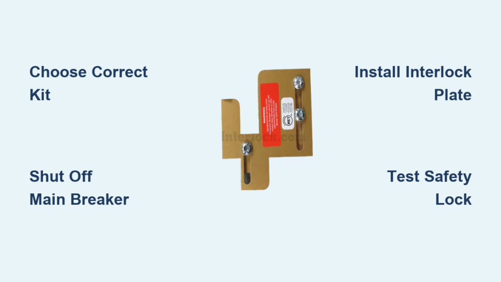 How to Install Generator Interlock: Step-by-Step Guide