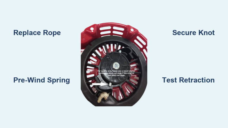 How to Fix Honda Generator Pull Cord - Inverter and Generator Reviews