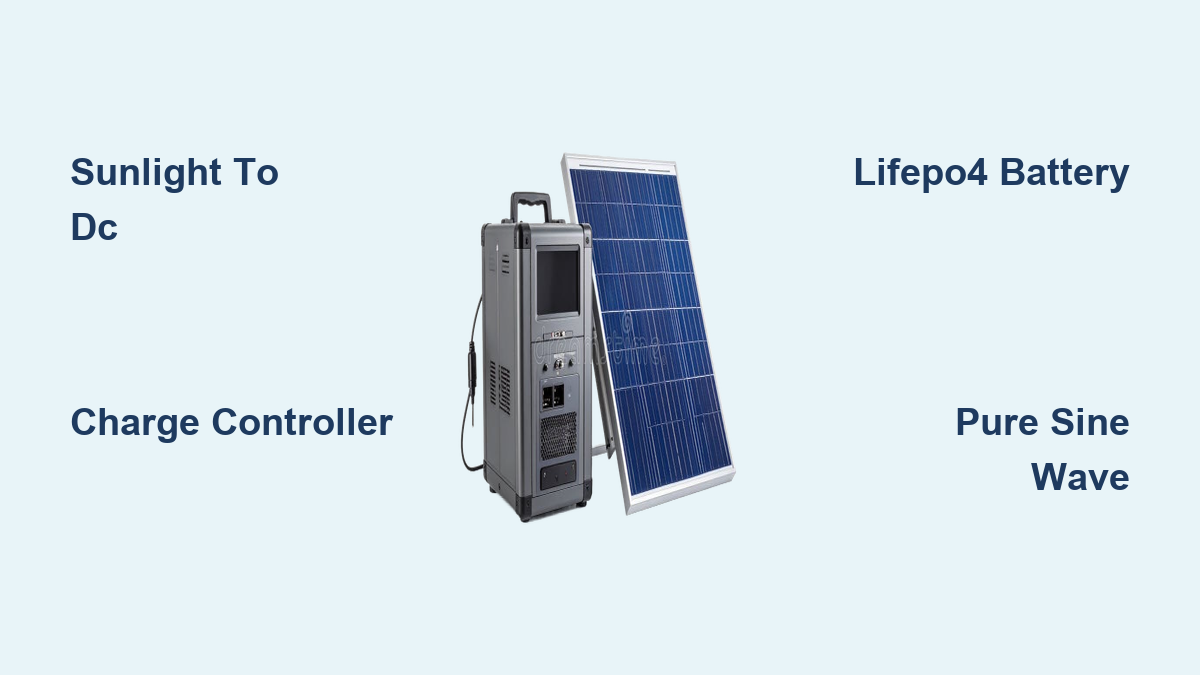 Solar Generator Model How a Solar Generator Works: Simple Explained - Inverter and Generator ...
